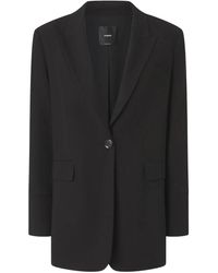 Pinko - Jassen ,Zwart ,Polyester Kamut Jacket - Lyst