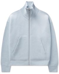 Axel Arigato - Truien & Vesten ,Blauw ,Wol Core Zip-Up Sweater - Lyst