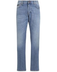 Philipp Plein - Super Straight Cut Jeans Basic Cocco Label - Lyst