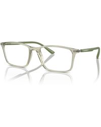 Emporio Armani - Montatura occhiali verde trasparente - Lyst