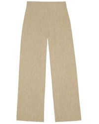 Cortana - Pantalón Lana Lino Cintura Alta, Mujer, Talla - Lyst