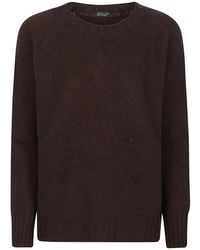 Aragona - Over Ronde Hals Raglan Trui - Lyst