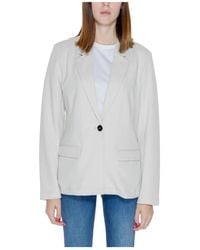 ONLY - Beiger Blazer Mit Reverskragen - Lyst