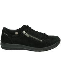 Legero - Sportliche Low-Top Wildleder Sneakers Schwarz - Lyst