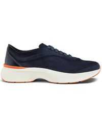 Santoni - Leather Sneaker - Lyst