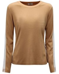 Elisabetta Franchi - Long Sleeve T-Shirts - Lyst