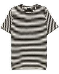 Paul Smith - Gestreiftes T-Shirt Schwarz - Lyst