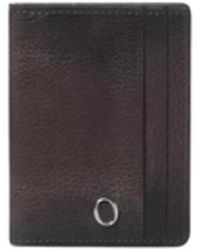 Orciani - Accessoires ,Bruin ,Leer Bruin Leren Kaarthouder Portemonnee - Lyst