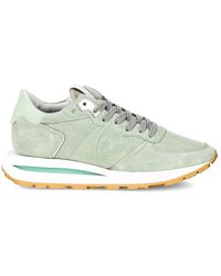 Philippe Model - Schoenen ,Groen ,Suède Sneakers Tropez Haute Running - Lyst