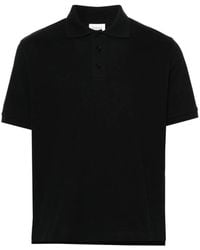 Saint Laurent - Piqué Poloshirt Met Cassandre-Borduurwerk - Lyst
