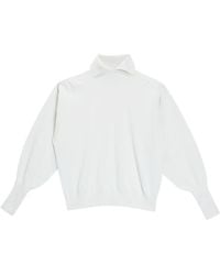 Genny - Truien & Vesten ,Wit ,Kasjmier Maglione Colletto Cashmere - Lyst