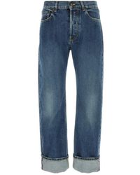 McQueen - Jeans ,Blauw ,Denim Straight Fit Jeans - Lyst