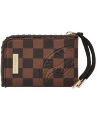 Sprayground - Geprägte Check Brieftasche Hai - Lyst