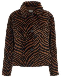 P.A.R.O.S.H. - Nappa Jas Met Animalier Effect - Lyst