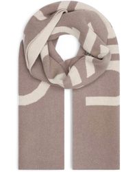 Calvin Klein - Beige Wool Scarf - Lyst