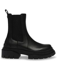 Steve Madden - Leder slip-on stiefelette - headqrtr schwarz - Lyst