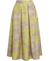 Maliparmi - Falda plisada de tafetán estampado - Lyst