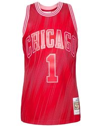 Mitchell & Ness - Fitness ,Rood ,Rode Chicago Bulls Tanktop - Lyst