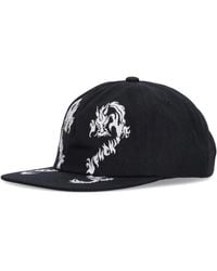 Huf - Accessoires ,Zwart ,Katoen Dragon 6 Panel Flat Visor Cap - Lyst