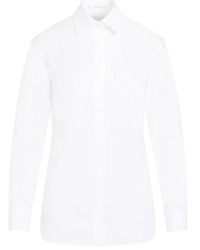 The Row - Camisa derica blanca - Lyst