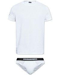 DSquared² - Lingerie Set: T-Shirt En Slip - Lyst