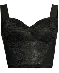 Dolce & Gabbana - Tops ,Zwart ,Spaghetti Strap Top - Lyst