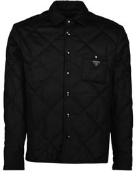 Prada - Gewatteerd Overhemdjack - Lyst