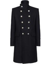 Balmain - Coats > double-breasted coats - Lyst