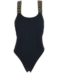 Versace - Greca Border One-Piece Badpak - Lyst
