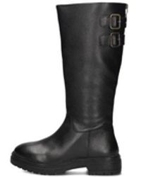 Maruti - Schwarze Leder Kniehohe Stiefel - Lyst