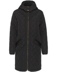 Cream - Jassen ,Zwart ,Gewatteerde Jas Met Capuchon - Lyst