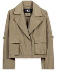 Luisa Cerano - Short Taft Blouson Jas - Lyst