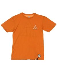 Huf - Rust Korte Mouw Crew Neck Tee - Lyst
