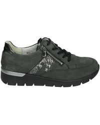 Waldläufer - Schoenen ,Grijs ,Leer Sportieve Lage Schoenen Grijs Leer Nubuck - Lyst