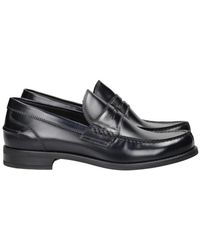 Antica Cuoieria - Blaue Leder Mokassin Schuhe Eleganter Stil - Lyst