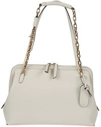 Etro - Tassen ,Wit ,Leer Medium Doc Schoudertas - Lyst