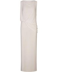 Jacquemus - Weiße Kleider Mit Viskose Und Elastan - Lyst
