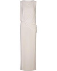 Jacquemus - Witte Jurken Met Viscose En Elastaan - Lyst