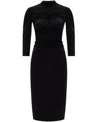 Versace Jeans Dress With Gathers - Zwart