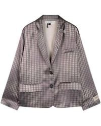 10Days - Fluid Blazer Check - Lyst
