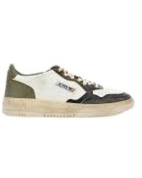 Autry - Weiße Leder-Sneaker Mit Niedrigem Schaft - Lyst
