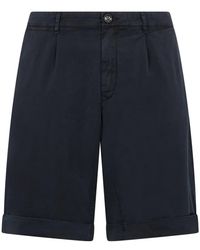 Moorer - Korte Broeken ,Blauw ,Katoen Alicudi - Lyst