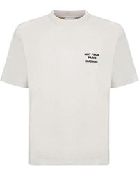 Drole de Monsieur - Slogan t-shirt weiß - Lyst