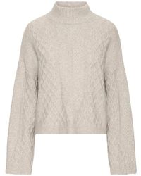 Ichi - Truien & Vesten ,Leer Ihmylle Ls6 Strik - Lyst