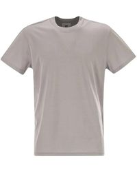 PT Torino - Tops ,Grijs ,Katoen Klassiek T-Shirt Met Ronde Hals - Lyst
