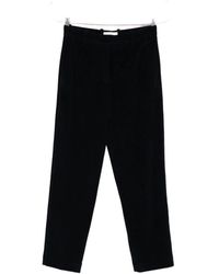 Circolo 1901 - Broeken ,Blauw ,Katoen Blauwe Katoenen Broek - Lyst