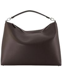 TOTEME - Braune Leder Shopper Tasche Mit Top-Griff - Lyst