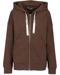 Max Mara - Hoodies & Sweatvesten ,Bruin ,Zip-Throughs - Lyst
