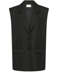 Gestuz - Jassen ,Zwart ,Vest - Lyst