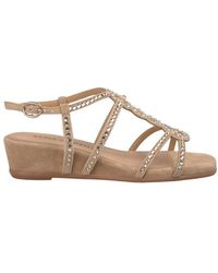 Alma En Pena. - Sandalen Mit Geflochtenen Riemen Keilabsatz - Lyst